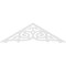Ekena Millwork Pitch Athens Architectural Grade PVC Gable Pediment, 48"W x 14"H x 1"P (7/12) GPP048X014X100ATH - alternate 4
